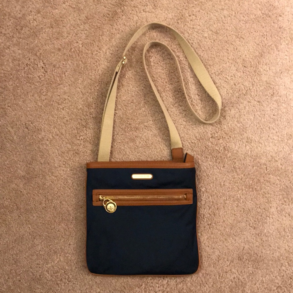 Michael Kors Navy Nylon Crossbody Purse